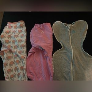 2 swaddle me swaddles - brand new & 1 love to dream swaddle- brand new